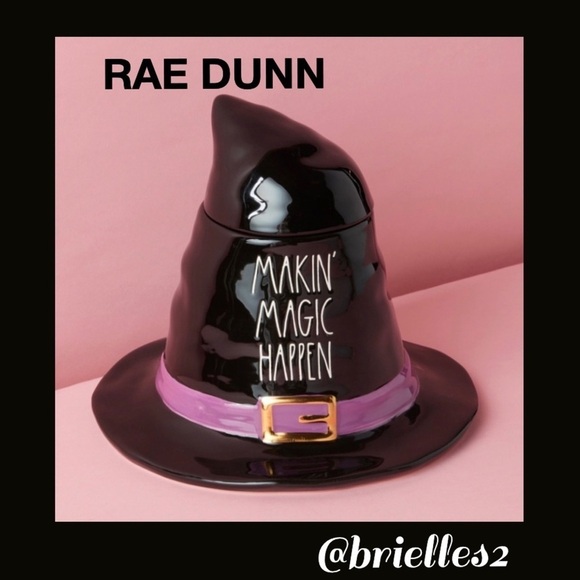 Last One! 🧙 New Witches Hat Decor Rae Dunn 11”T Witches Hat Canister Cookie Jar - Picture 4 of 10